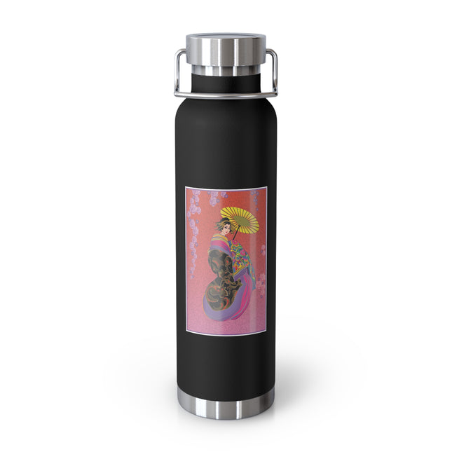 Enchanting Geisha Copper Vacuum Insulated Bottle, 22oz