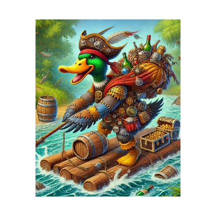 🦆🗺️ The Daring Drake Matte Vertical Poster – Adventure, Freedom & Mythic Storytelling