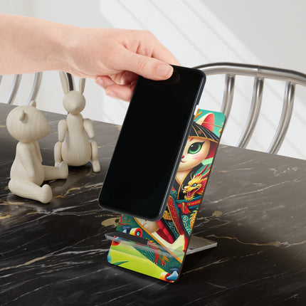 Dragon Dance on Wheels Mobile Display Stand for Smartphones
