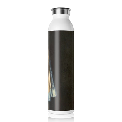 Girl with a Pearl Earring by Johannes Vermeer Slim Water Bottle