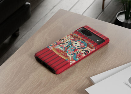 Geisha Kitten's Enchanted Carousel Phone Cases
