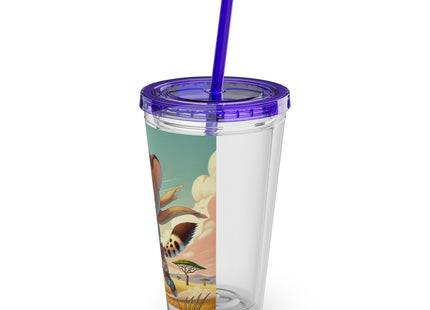 Swift Cheetah Sunsplash Tumbler with Straw, 16oz