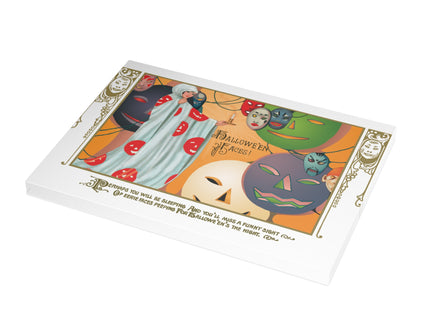 Hauntingly Chic – Halloween Glamour & Masks Greeting Cards (1, 10, 30, and 50pcs)