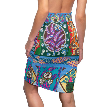 Floral Design by Emile-Alain Séguy Women's Pencil Skirt (AOP)