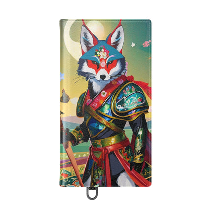 🐕⚔️ Cyberpunk Samurai Dog Flip Case – Futuristic Honor & Kitsune Spirit