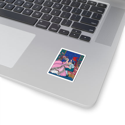 The Jealous Parrot by George Barbier Kiss-Cut Stickers (4 Sizes)