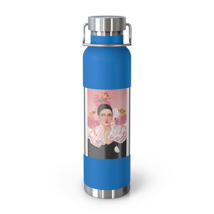 Pierrot & Fairies Dressed in Pink by Sofia Chiostri Copper Vacuum Insulated Bottle, 22oz