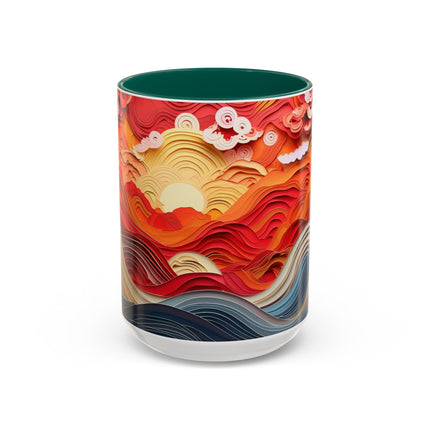 Vibrant Sunrise Sky Colorful Mugs (11oz, 15oz)