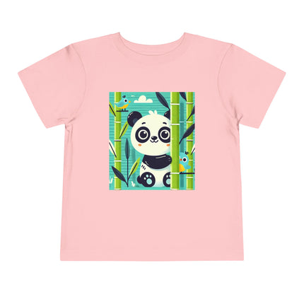Bamboo Panda Friends Toddler Short Sleeve Tee