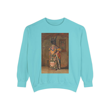 A Buddhist Lama by Vasily Vereshchagin Garment-Dyed Sweatshirt