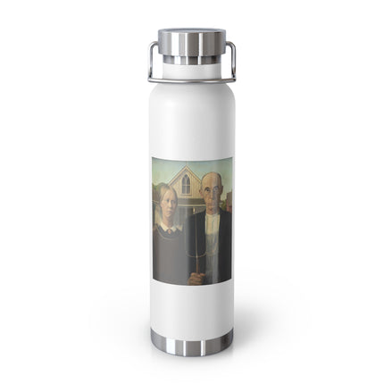 American Gothic by Grant Wood Copper Vacuum Insulated Bottle, 22oz
