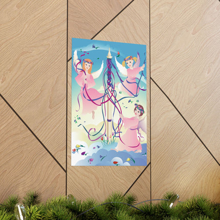 Angelic Revelry Premium Matte Vertical Posters