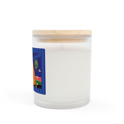 Spring Whispers Frosted Glass Candle, 11oz