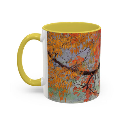 Autumn leaves by Edward Okuń Colorful Mugs (11oz, 15oz)