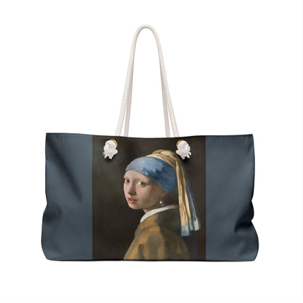 Girl with a Pearl Earring by Johannes Vermeer Weekender Bag