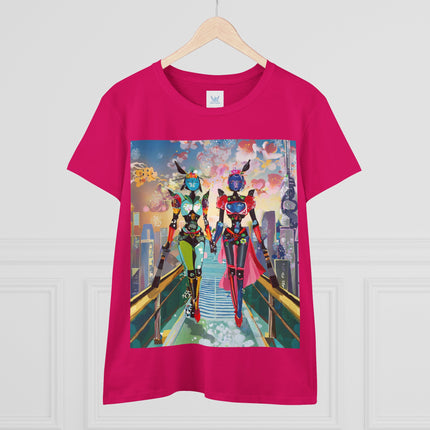 Cyber Punk Robot Models Cotton Tee