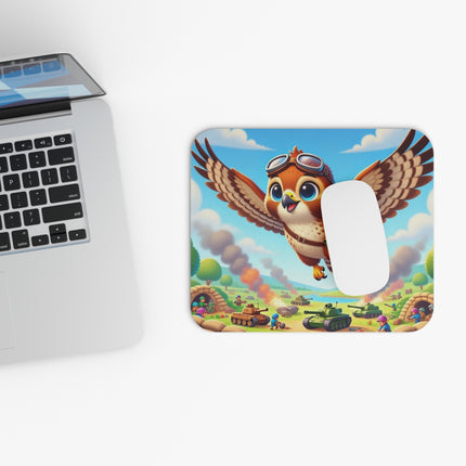 The Red-Tailed Hawk in Battle Mouse Pad – Flight, Courage & High-Flying Adventure