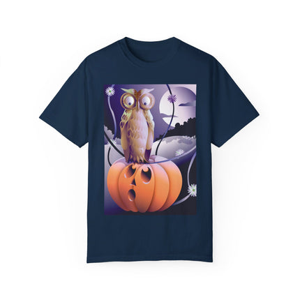 The Startled Pumpkin Unisex Garment-Dyed T-shirt
