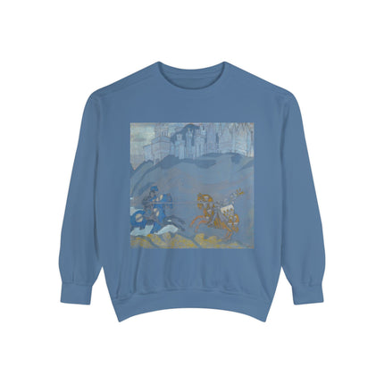 The Duel by Nicholas Roerich Unisex Garment-Dyed Sweatshirt