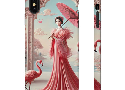 Petals, Porcelain, and Flamingos Phone Cases