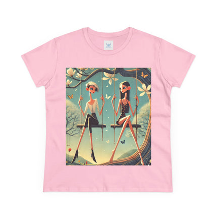 Whispers on the Spring Swing Cotton Tee