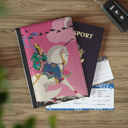 Samurai Princess on the White Steed Passport Cover – Epic Fantasy & Mythic Beauty