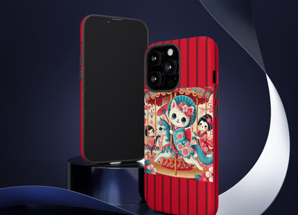 Geisha Kitten's Enchanted Carousel Phone Cases
