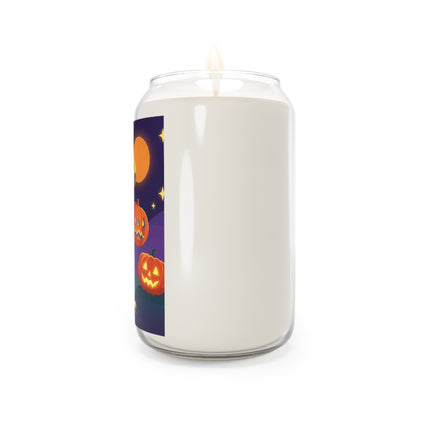 🎃🕯️ Moonlit Pumpkin Masquerade Scented Soy Candle – Whimsical Halloween Charm