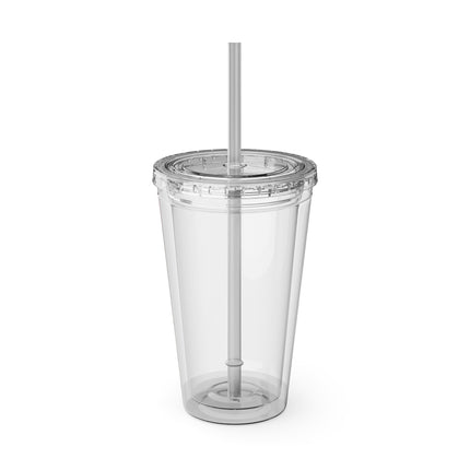 Archer Kitten in the Zen Garden Sunsplash Tumbler with Straw, 16oz