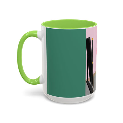 The Yellow Hat Colorful Mugs – 1920s Vogue Whimsy & Playful Elegance