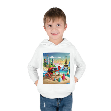 Crab Architect Toddler Pullover Fleece Hoodie