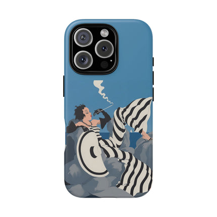 Art Deco Smoker Phone Case – Glamorous Lounging & Timeless Allure