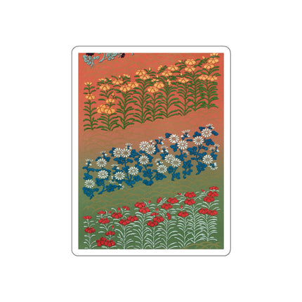 Japanese Flower Pattern II by G.A. Audsley Die-Cut Stickers (5 Sizes)