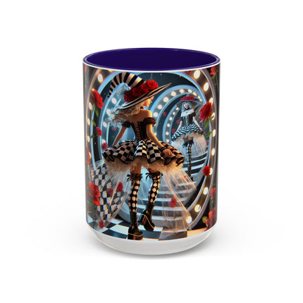 Halloween Witch Through the Mirror Colorful Mugs (11oz, 15oz)