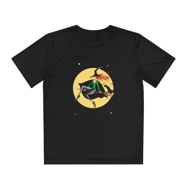 A Witch’s Moonlit Flight Youth Competitor Tee
