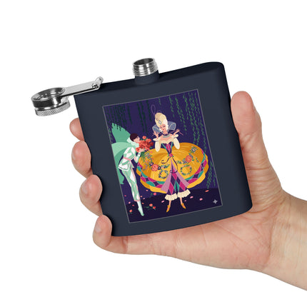 Enchanted Courtship Flask – Whimsical Elegance & Floral Romance