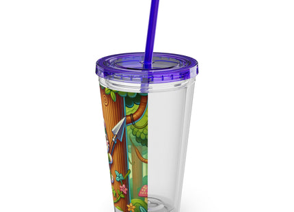 Stealthy Stripes Sunsplash Tumbler with Straw, 16oz
