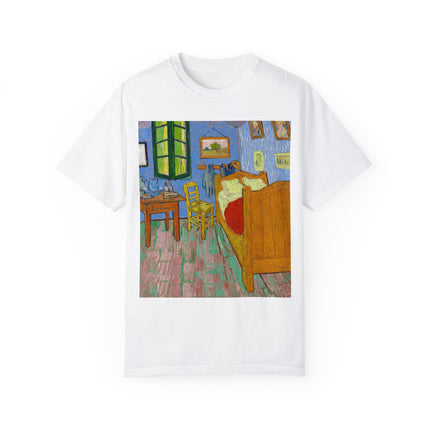 The Bedroom by Vincent van Gogh Unisex Garment-Dyed T-shirt