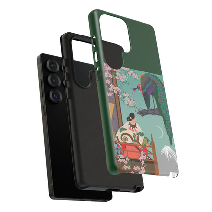 Peacock Garden Phone Case – Japanese Elegance & Timeless Beauty