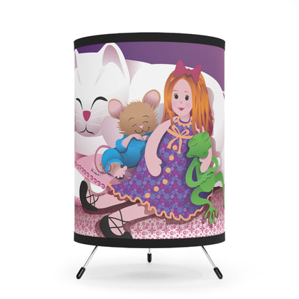 Joy of Friendship Tripod Lamp with High-Res Printed Shade, US\CA plug