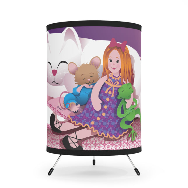 Joy of Friendship Tripod Lamp with High-Res Printed Shade, US\CA plug