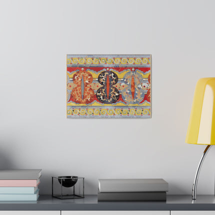 Shield Frieze – Mycenaean Fresco Reproduction by Emile Gilliéron