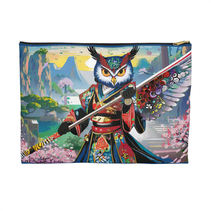Cyberpunk Samurai Owl Pencil Case