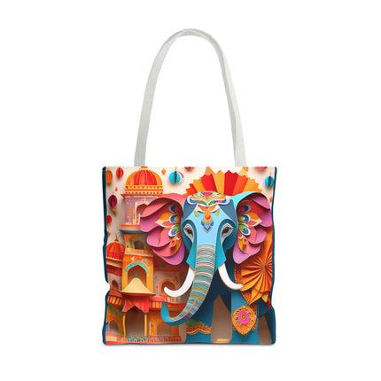 Elephant at an Autumn Festival Tote Bag (AOP)