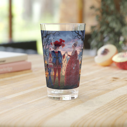 ♥️🎃 The Queen Of Hearts Halloween Masquerade Glass, 16oz – Royal Halloween Fantasy