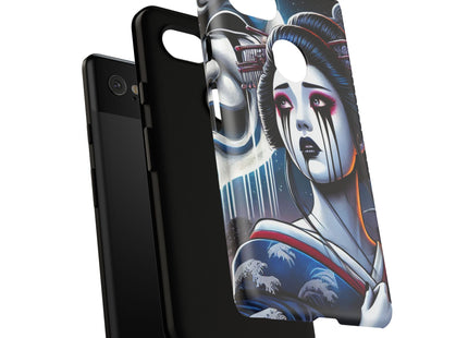 Geisha’s Black Ink Tears Phone Cases