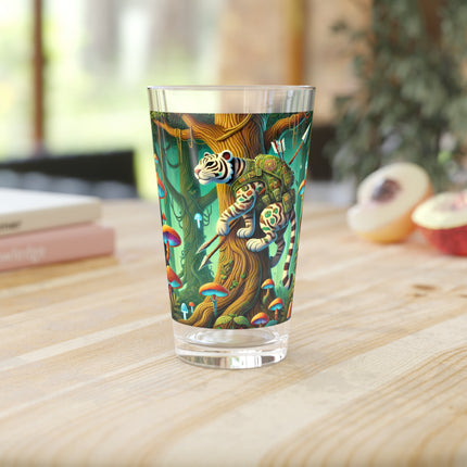 Silent Stripes Glass, 16oz