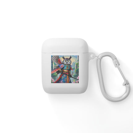 Cyberpunk Samurai Owl AirPods Case Cover