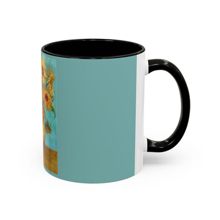 Vase with Twelve Sunflowers by Vincent van Gogh Colorful Mugs (11oz, 15oz)