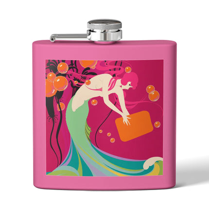 Mermaid Dive Flask – Vibrant Waves & Playful Charm